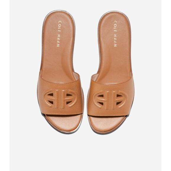 Cole Haan Flynn Logo Slide Leather Sandal - 7 B - Picture 5 of 7